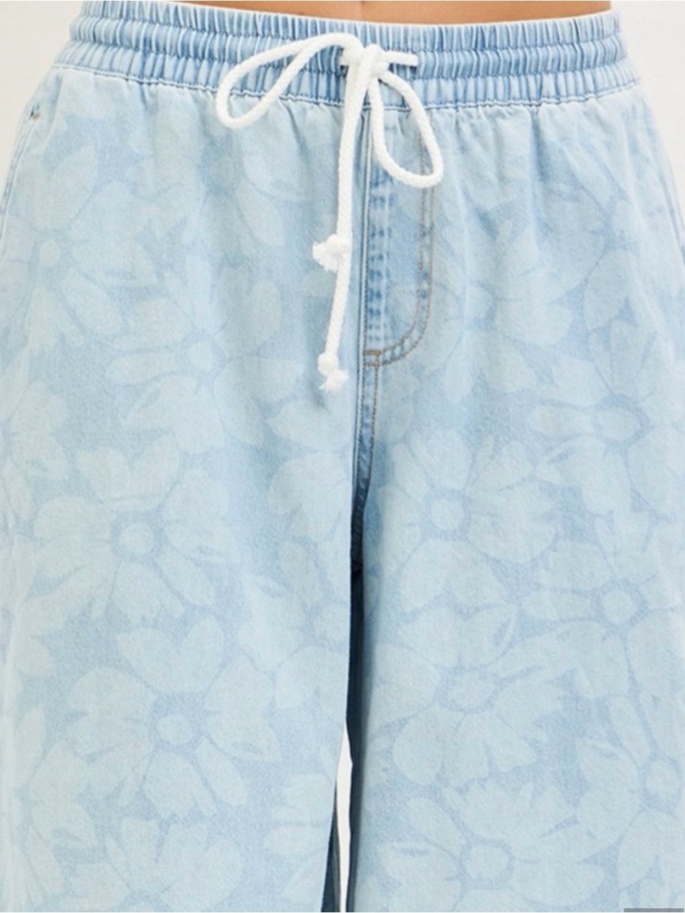 NWT RISEN BAND SLOUCHY PRINTED CULOTTE SHORTS Size Medium - Picture 4 of 6